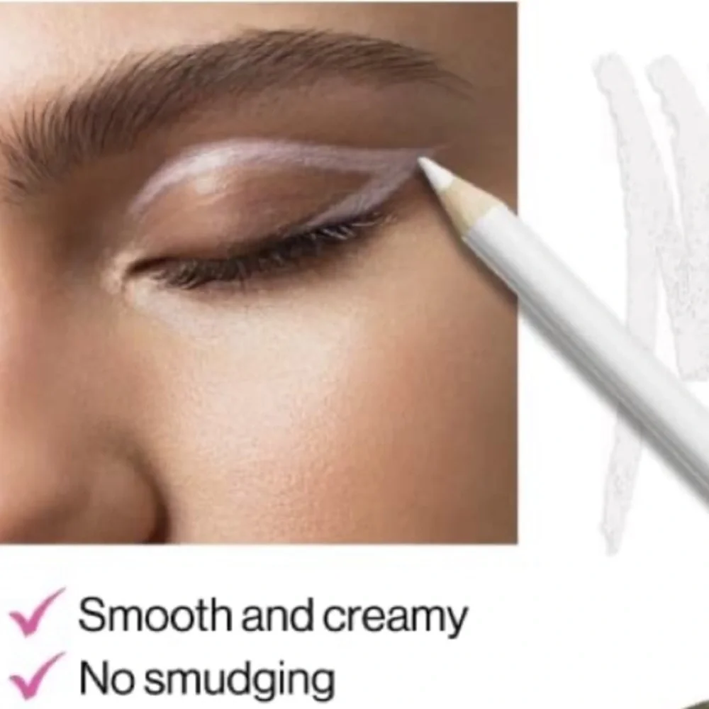 NEW Coloricon Kohl Crayon Eye Liner Pencil, White, 0.04oz